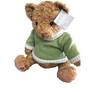GUND Bloomingdale's Bear 2006 Little Brown Bear Tan Plush Green Sweater #46120